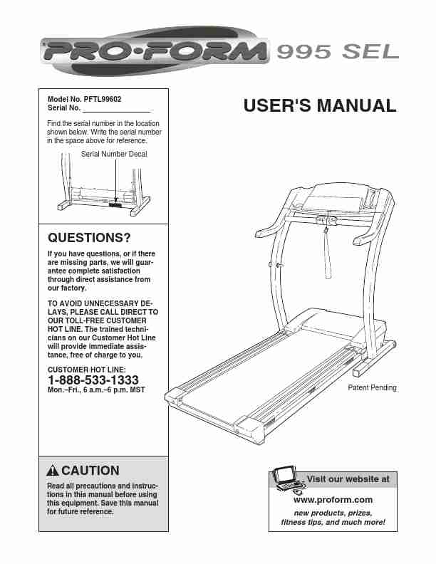 ProForm Treadmill PFTL99602-page_pdf